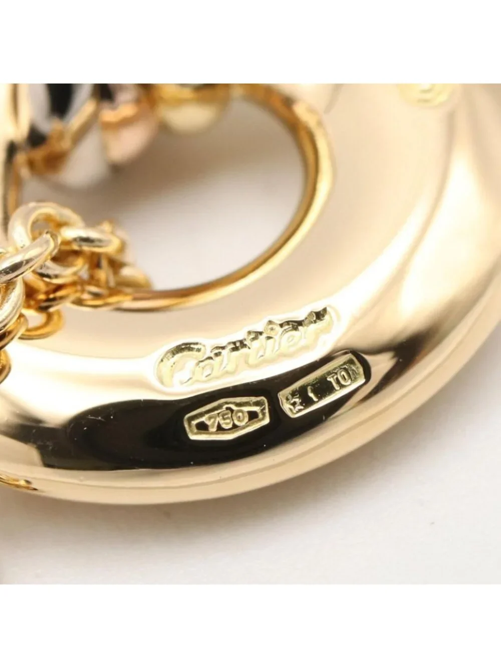 Cartier Necklace Trinity 42 43 18K White Gold